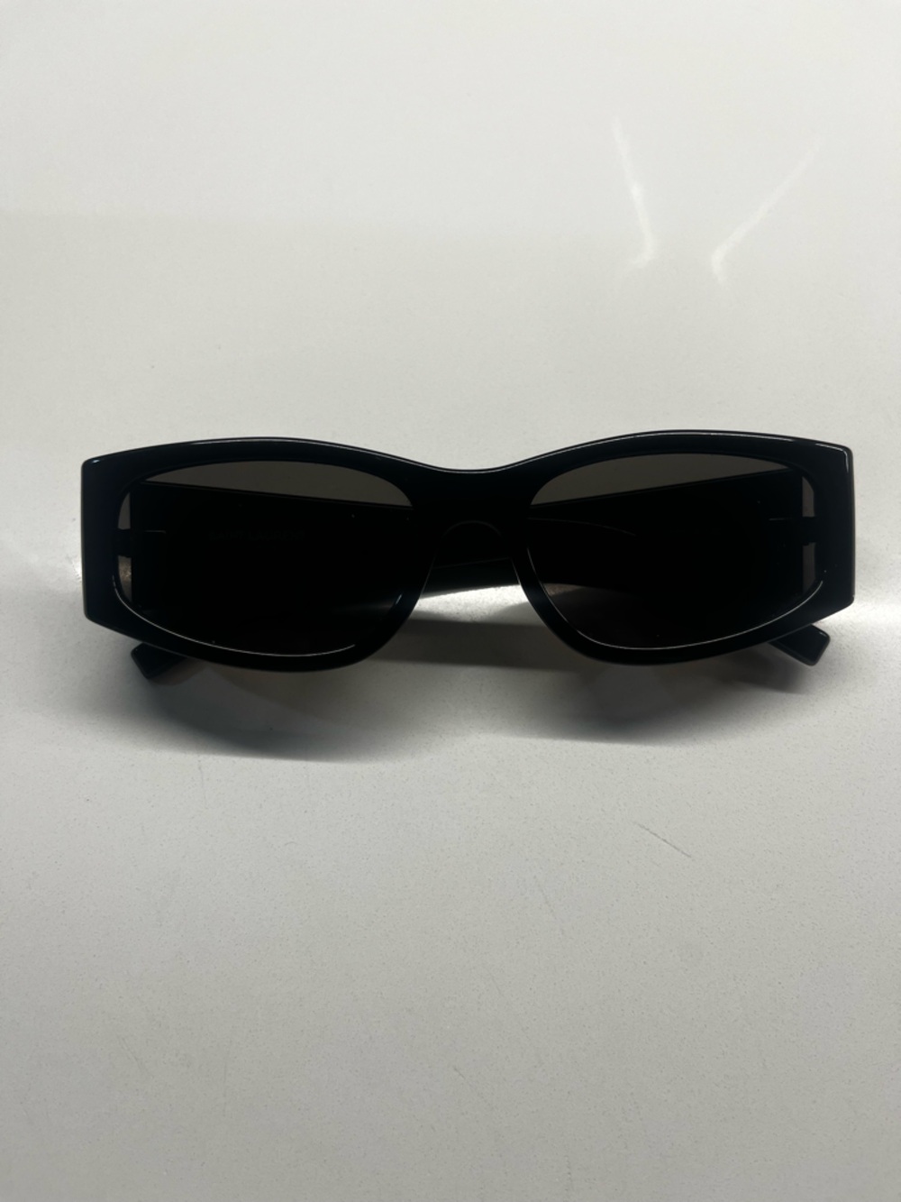 Saint Laurent Black Rectangular Sunglasses